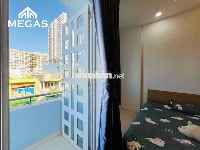 CĂN HỘ 1 PHÒNG NGỦ FULL NỘI THẤT BAN CÔNG LỚN NGAY HẬU GIANG_CHỢ LỚN