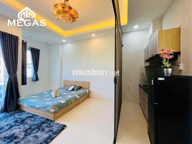 CĂN HỘ 1 PHÒNG NGỦ FULL NỘI THẤT BAN CÔNG LỚN NGAY HẬU GIANG_CHỢ LỚN