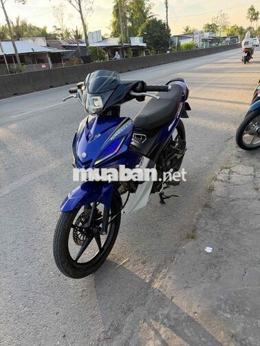 Yamaha Exciter xuống áo xe máy côn tay xanh trắng