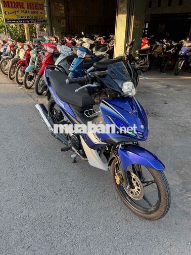 Yamaha Exciter xuống áo xe máy côn tay xanh trắng