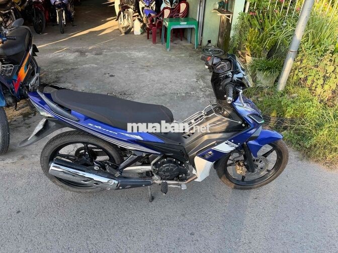 Yamaha Exciter xuống áo xe máy côn tay xanh trắng