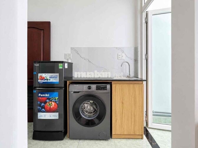 CHO THUÊ STUDIO 25M² CÓ BAN CÔNG – BẾP RIÊNG – MÁY GIẶT RIÊNG – WC RIÊ