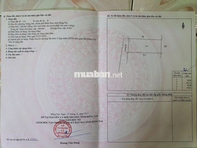 TẶNG 01 CHỈ VÀNG - LÔ ĐẤT KP 4B PHƯỜNG TRẢNG DÀI 