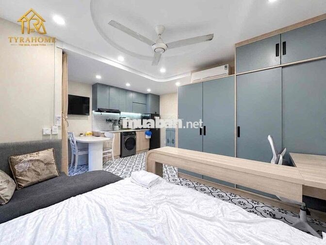 Ngã tư Hàng Xanh Cho Thuê Căn Hộ Ban Công Full Nt cao cấp Mgr Riêng tu
