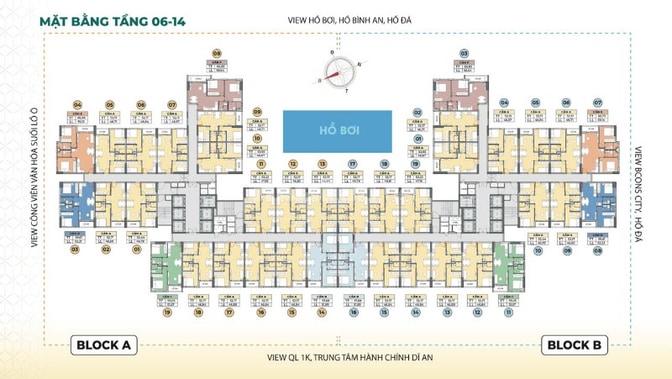 Căn hộ 2PN2WC giá 2,5 tỷ liền kề Làng Đại học Quốc Gia Tp.HCM sẵn tiện