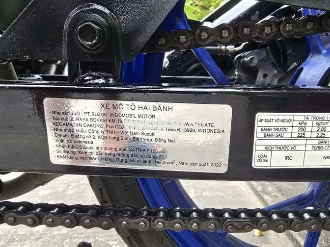  SATRIA 2022.BS:50Y1-93734.máy zin.chính chủ ký