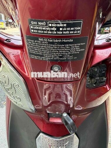 Honda Lead 2019 màu Đỏ