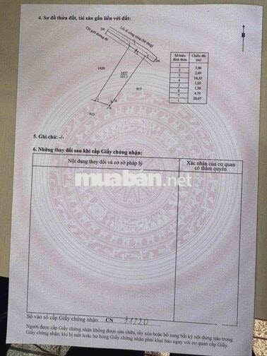 190m2 đất thổ vườn đường xe hơi thông tại mỹ lộc