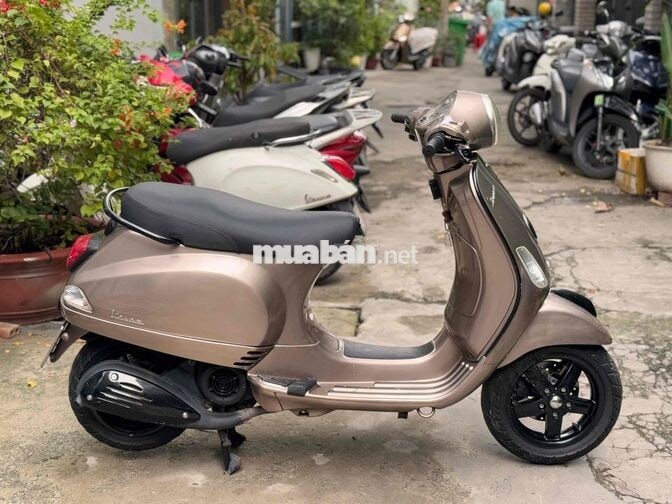 Piaggio Vespa Lx125cc Fi màu nâu đồng bstp xe đẹp