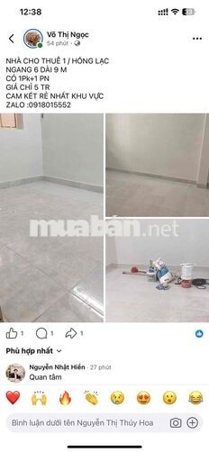 cho thuê MBKD sầm uất Tân Bình