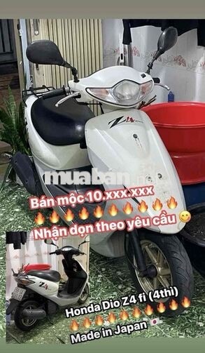 Honda Dio Z4 50cc Nhật Bản màu Trắng