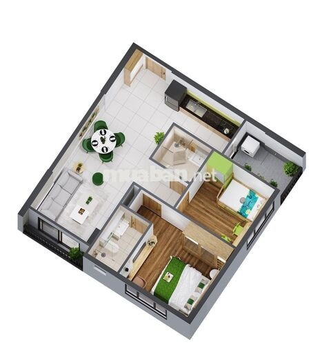 CHO THUÊ CĂN HỘ 2PN 2WC, GIÁ THUÊ 8 TR/THÁNG, PICITY QUẬN 12.