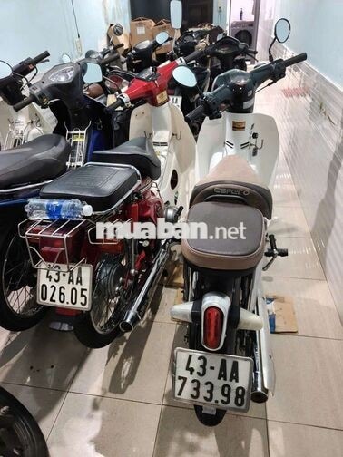 Xe máy Detec Cub 50 50cc màu Trắng đen