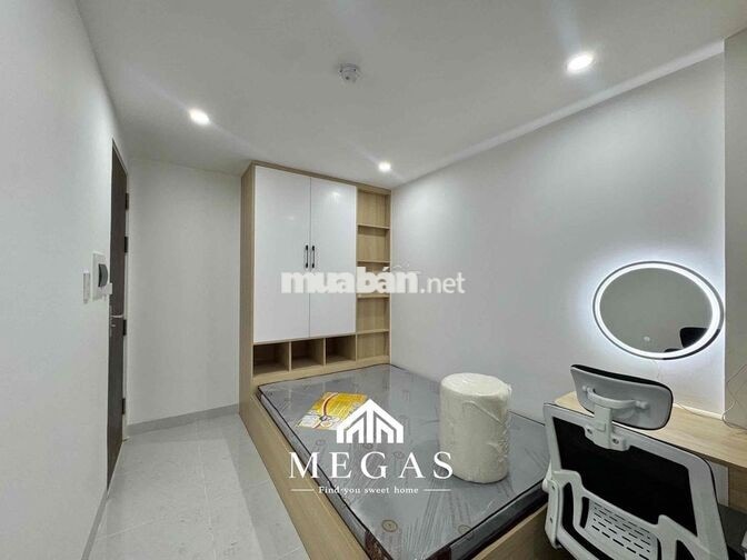 Studio trệt sân sau Full nội thất toà mới phòng mới 100%