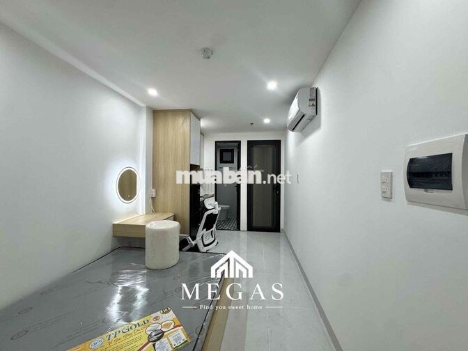 Studio trệt sân sau Full nội thất toà mới phòng mới 100%