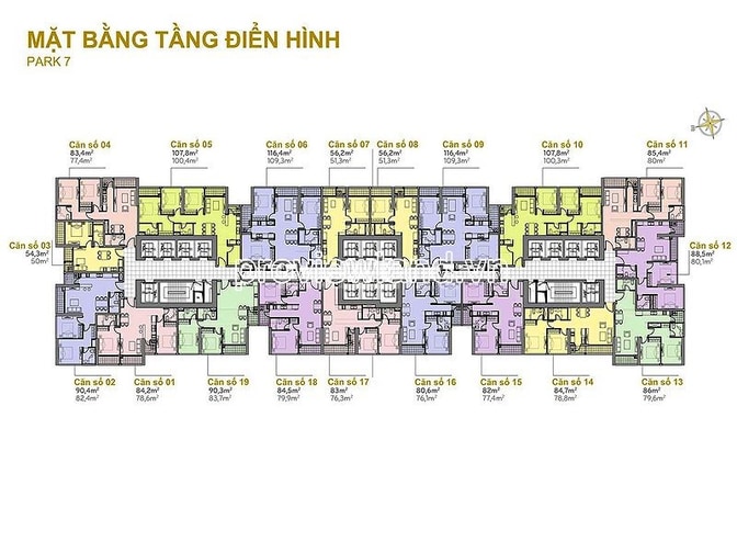 Bán Căn hộ Vinhomes Central Park 3PN, tầng cao, view đẹp 107m2