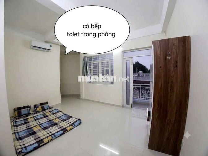 Phòng 2tr2 có tolet trong, phòng đẹp có máy lạnh