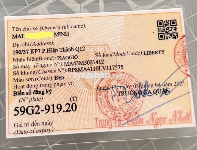 Piaggio Liberty 2021 đen nhám