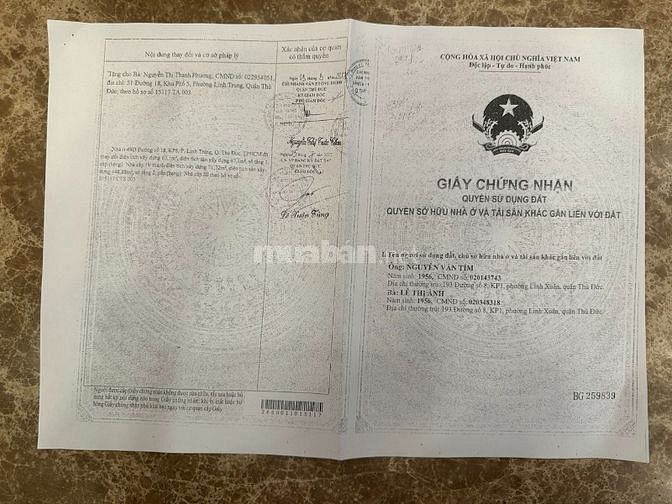 Chính chủ bán nhà mặt tiền 1trệt 1lầu sân thượng P.Linh Trung, Thủ Đức