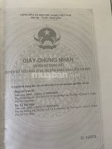 Bán nhà 2 mặt tiền, số 59 Võ Thị Thừa, Phường An Phú Đông, Quận 12