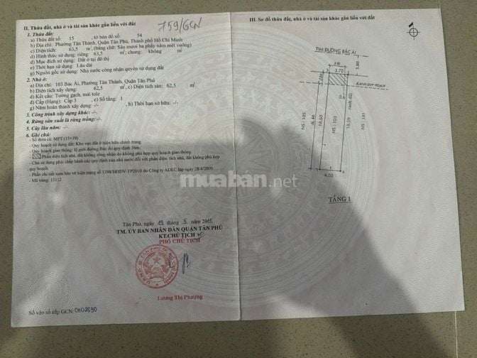 Siêu phấm nhà mặt tiền 103 Bác Ái, P.Tân Thành, Q.Tân Phú