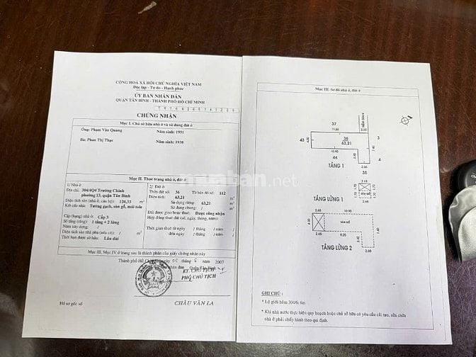 Bán nhà 304/4Q4 Trường Chinh, P13, Tân Bình, ngay chợ Hoàng Hoa Thám