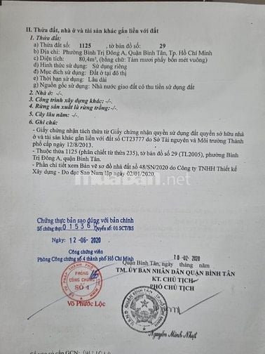 Bán đất sổ hồng chính chủ phường Bình Tân, Thành phố Hồ Chí Minh 