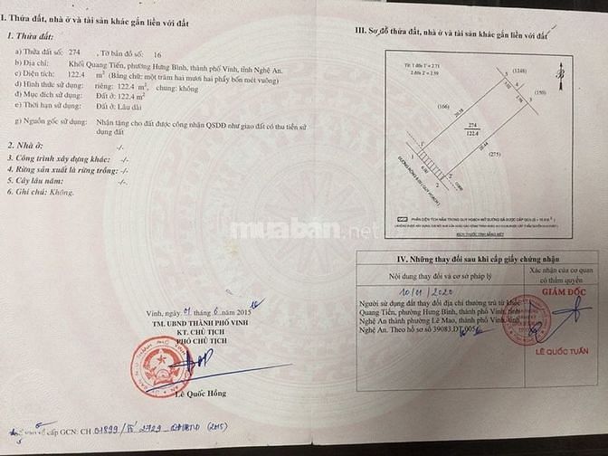 Bán đất Bùi Dương Lịch - Quán Bàu 58698100 Bán đất Bùi Dương Lịch - Quán Bàu