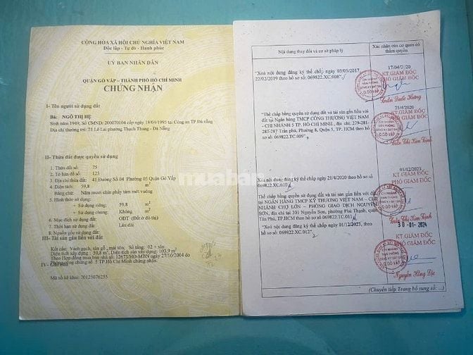 Bán nhà lô góc 2 mặt tiền đường Dương Quảng Hàm, Phường 5, Gò Vấp