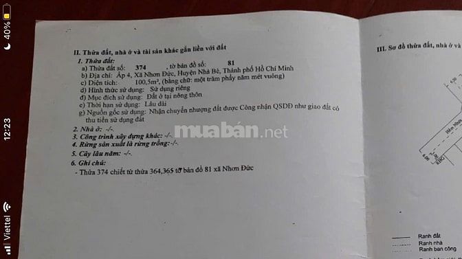 Bán đất 2 mặt tiền hẻm đường Lê Văn Lương, Nhơn Đức, Nhà Bè, 6,4x16m