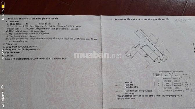 Bán đất 2 mặt tiền hẻm đường Lê Văn Lương, Nhơn Đức, Nhà Bè, 6,4x16m