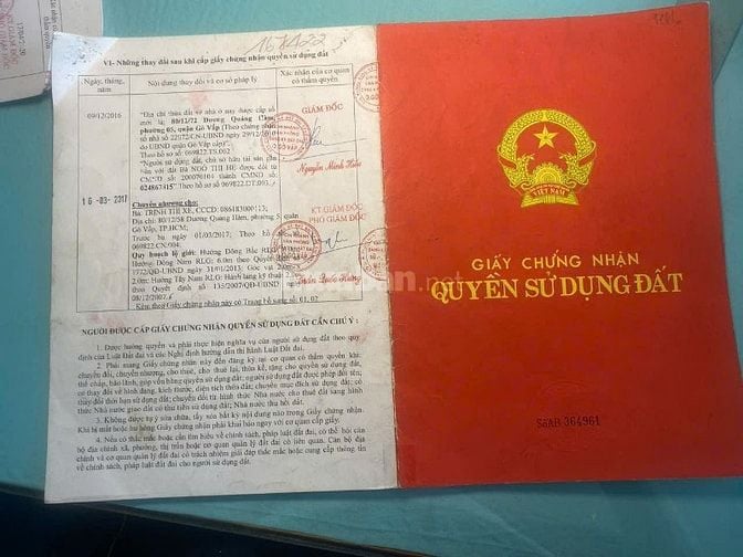 Bán nhà lô góc 2 mặt tiền đường Dương Quảng Hàm, Phường 5, Gò Vấp