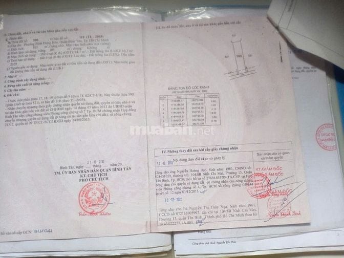 Bán nhà 16/23/17 đường sô 9, Bình Hưng Hoà, Bình Tân DT 5x22m có 12 ph