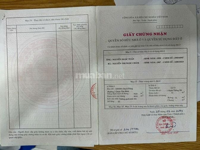 Bán biệt thự 4 lầu khu sân bay 187/37 Bạch Đằng, P.2, Tân Bình