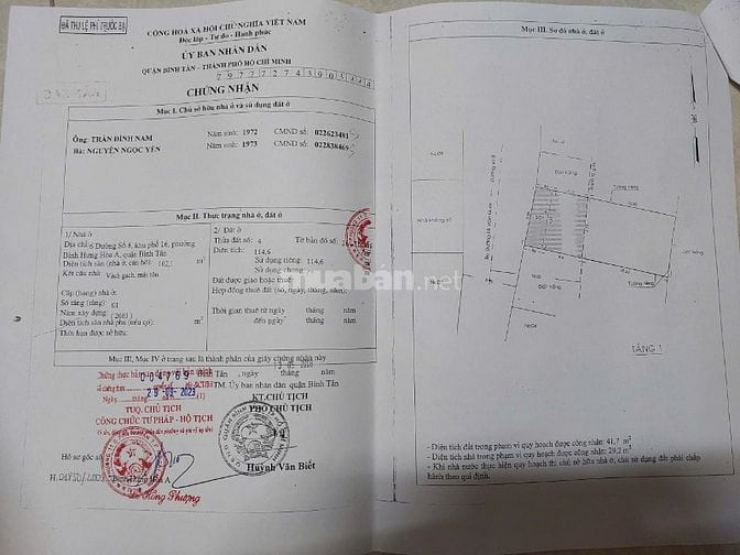 Bán nhà chính chủ mặt tiền ngã tư bốn xã, số 6 đường số 8, Bình Tân