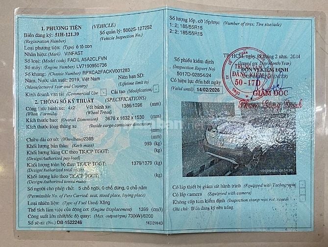 Fadil lô xuất xưởng đầu tiên, bản full options