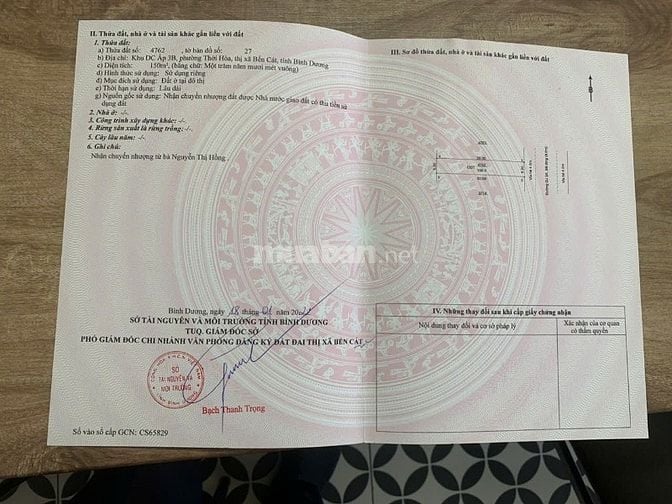 TÔI CHÍNH CHỦ CẦN BÁN LÔ ĐẤT 150M2 Đường DJ3A,MỸ PHƯỚC 3,TP.HCM,DÂ