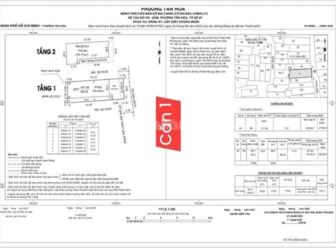 Bán nhà Gần Chợ Vải Tân Bình, 55/10/31 Thành Mỹ, P.8. Tân Bình