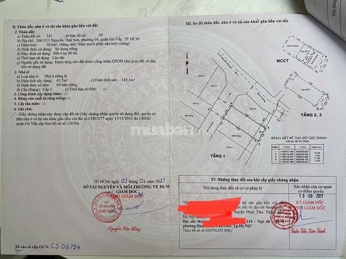 Chính chủ cần bán gấp nhà đẹp, 1 trệt, 3 lầu, Nguyễn Thái Sơn, Gò Vấp