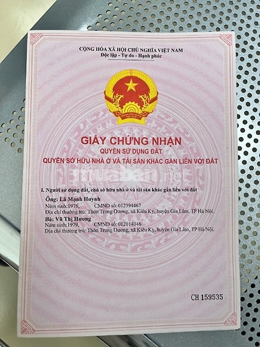 Bán nhà đất cụm làng nghề Kiêu Kỵ Gia Lâm sổ đỏ chchủ, 227m2, 69tr/m2