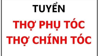 Salon cần tuyển thợ phụ phụ chính tóc nữ giỏi có kinh nghiệm Salon cần tuyển thợ phụ phụ chính tóc nữ giỏi có kinh nghiệm