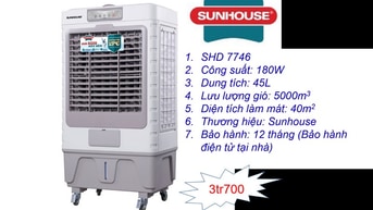 Quạt Điều Hòa Sunhouse SHD7746 - Chính hãng 100% Quạt Điều Hòa Sunhouse SHD7746 - Chính hãng 100%