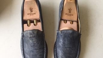 Giày lười da lạc đà vân đá cực đẹp size 43 (giay 2hand) Giày lười da lạc đà vân đá cực đẹp size 43 (giay 2hand)