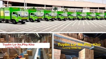 Công Ty Cần Tuyển Tài Xế, Lơ Xe, Nam Phụ Kho Hàng - Giao Hàng Công Ty Cần Tuyển Tài Xế, Lơ Xe, Nam Phụ Kho Hàng - Giao Hàng