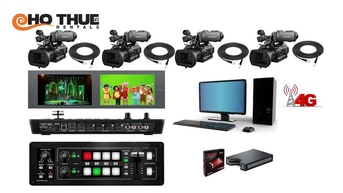Trọn gói thiết bị và kỹ thuật hệ thống Livestream 4 camera PMW300 Trọn gói thiết bị và kỹ thuật hệ thống Livestream 4 camera PMW300