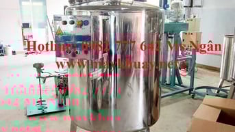 Bồn khuấy hóa chất 500l, khuấy vi sinh, bóng gương Bồn khuấy hóa chất 500l, khuấy vi sinh, bóng gương