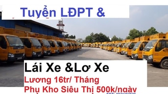 CẦN THƠ ==> Tuyển Gấp 15 Tài xế + 15 Lơ xe + 20 Phụ kho bao ăn ở CẦN THƠ ==> Tuyển Gấp 15 Tài xế + 15 Lơ xe + 20 Phụ kho bao ăn ở