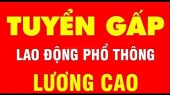 Tuyển Gấp Nam / Nữ Đứng Bán Hàng Và Lao Động Phổ Thông Tuyển Gấp Nam / Nữ Đứng Bán Hàng Và Lao Động Phổ Thông