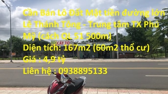Cần Bán Lô Đất Mặt tiền đường lớn Lê Thánh Tông Bà Rịa Vũng Tàu
