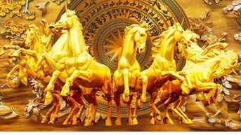 Tranh gạch 3d phong thủy tài lộc - GDX33